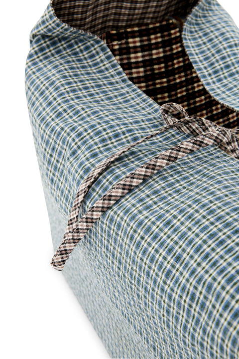 Plaid Reversible Crossbody Tote