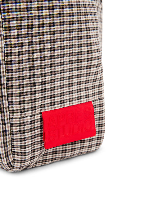 Plaid Reversible Crossbody Tote
