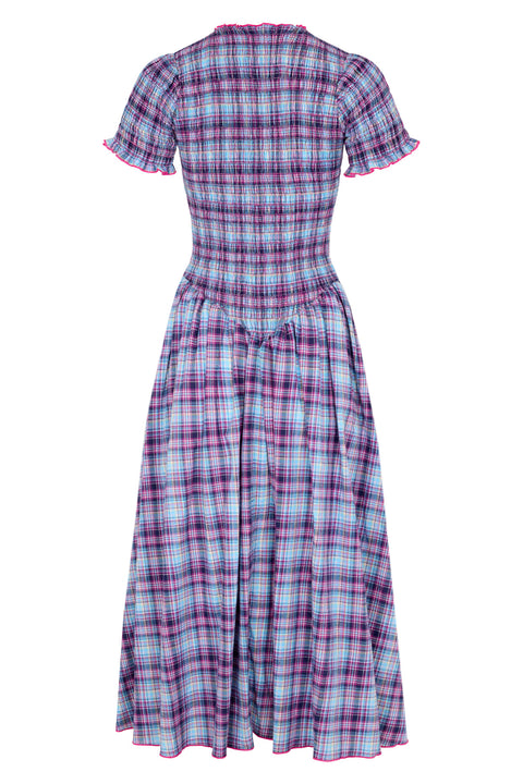 Grape Plaid Marta Dress