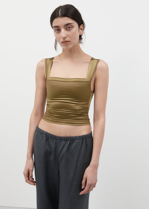 Charcoal Elastic Wool Pant