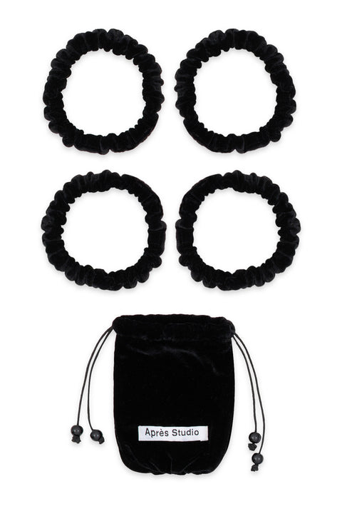 Silk Velvet Ruched Hair Ties