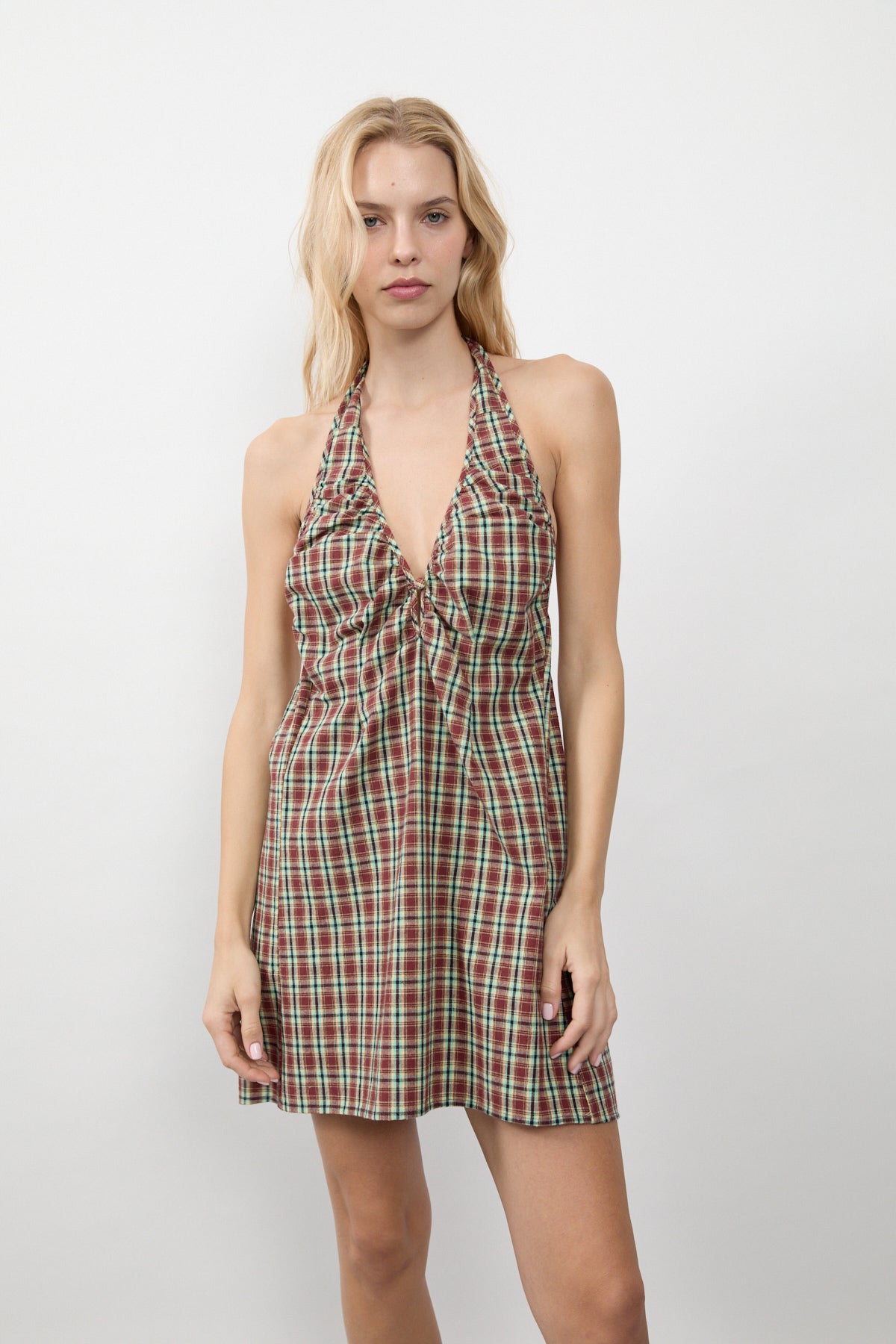 Iris Halter Mini Dress – Après Studio
