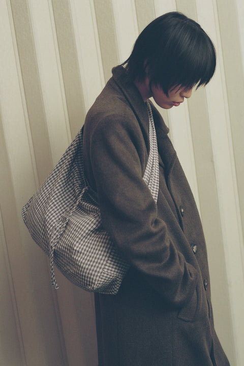 Plaid Reversible Crossbody Tote