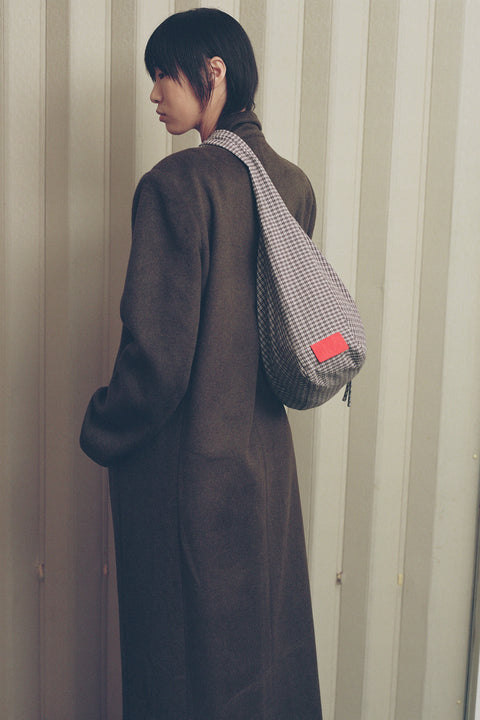 Plaid Reversible Crossbody Tote