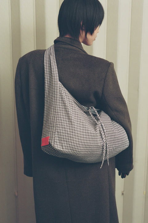 Plaid Reversible Crossbody Tote