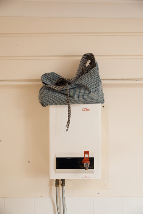 Plaid Reversible Crossbody Tote