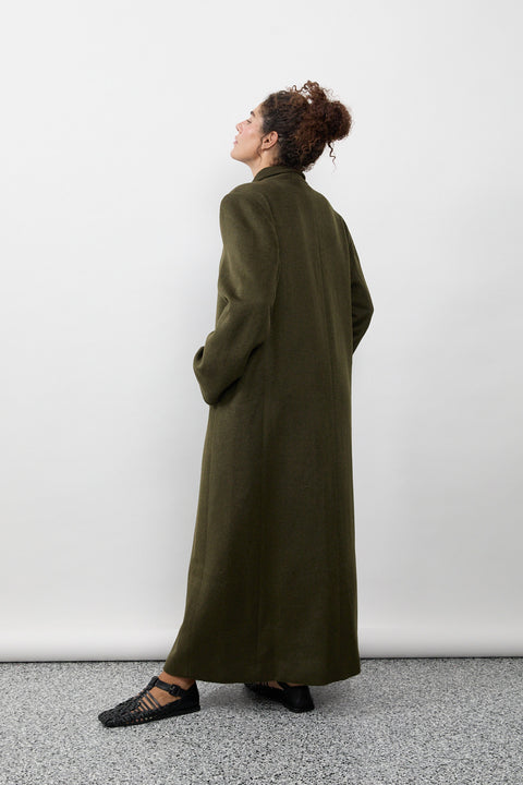 Moss Long Wool Coat