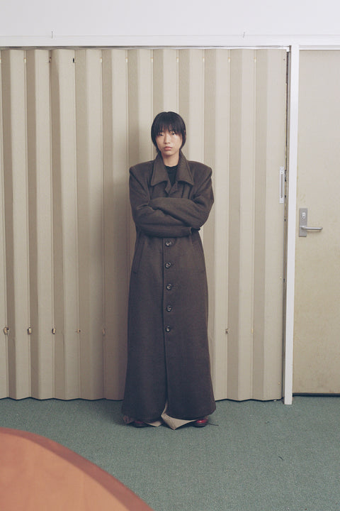 Moss Long Wool Coat