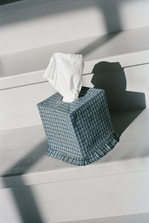 Plaid Tissue Box Cover