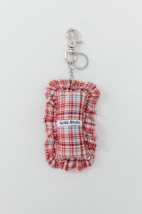 Strawberry Plaid Keyring
