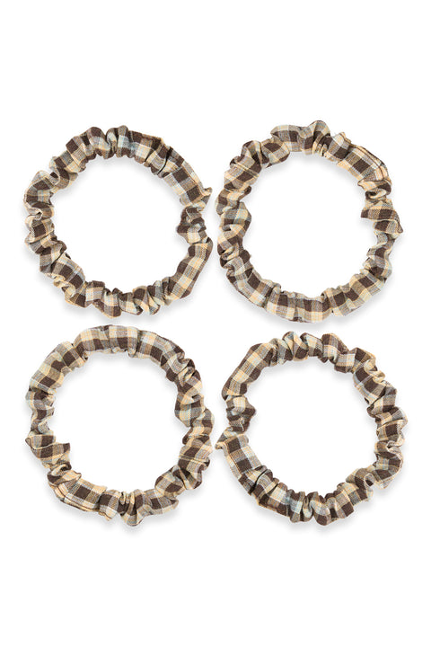 Biscuit Plaid Ruched Hair Ties – Après Studio