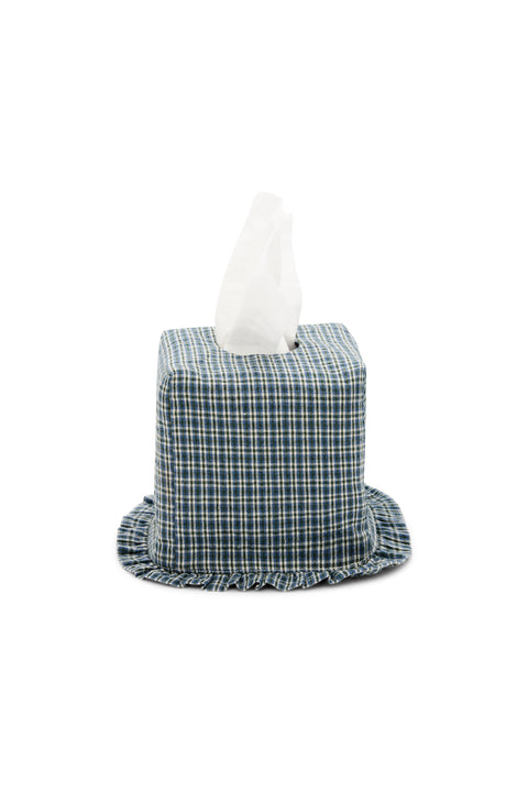 Plaid Tissue Box Cover