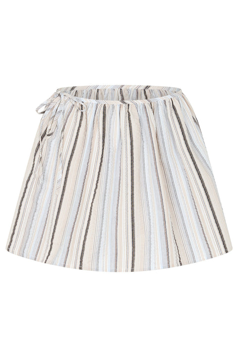 Summer Stripe Wrap Skirt