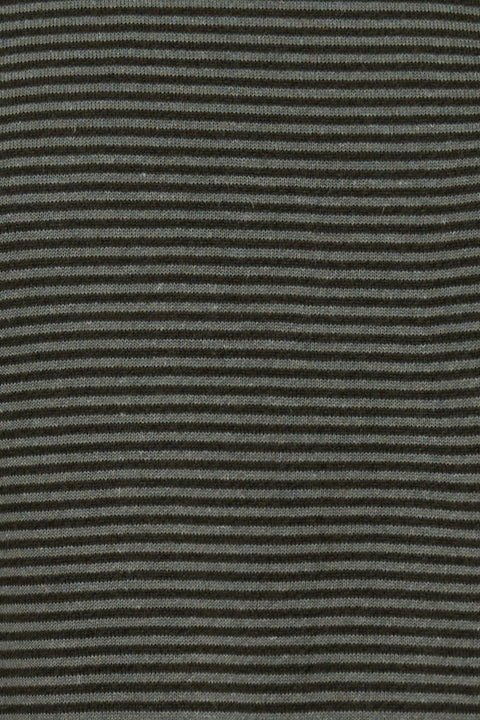 Charcoal Stripe Hemp Crew