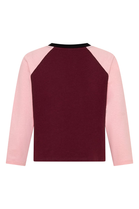 Pink Raglan Top
