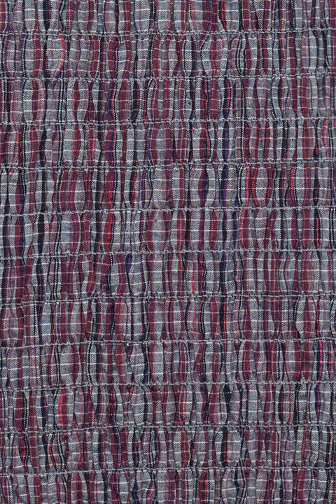 Musk Plaid Ruched Tee