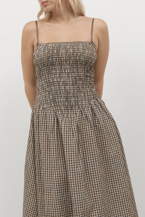 Biscuit Plaid Ballerina Dress