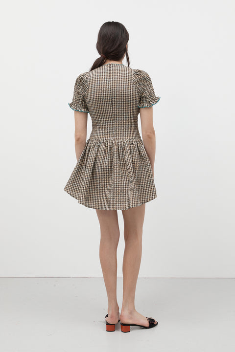 Biscuit Plaid Picnic Dress