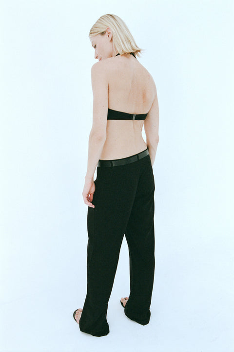 Black Straight Leg Pant