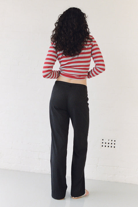 Black Straight Leg Pant