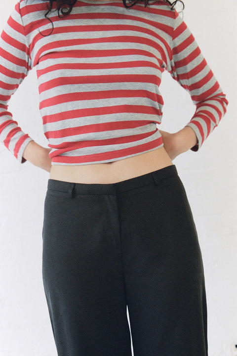 Black Straight Leg Pant