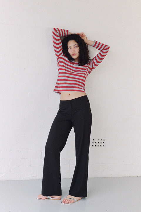 Black Straight Leg Pant