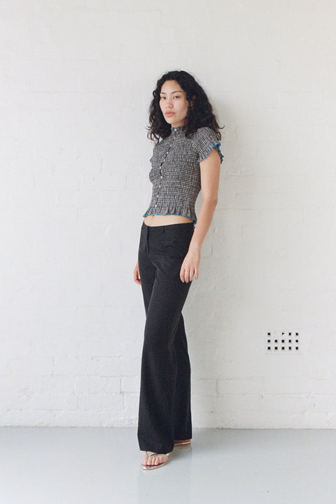 Black Straight Leg Pant