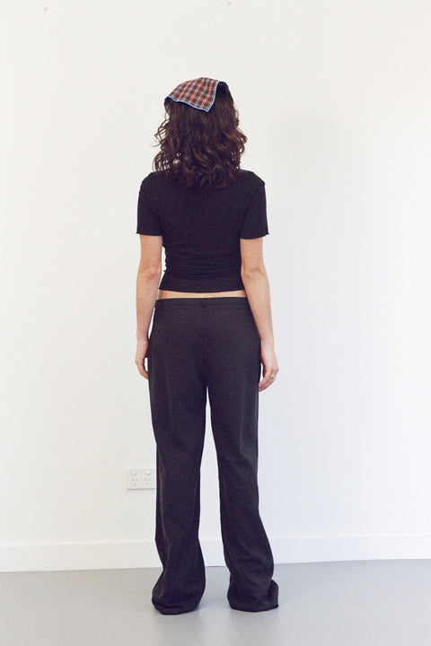 Black Straight Leg Pant