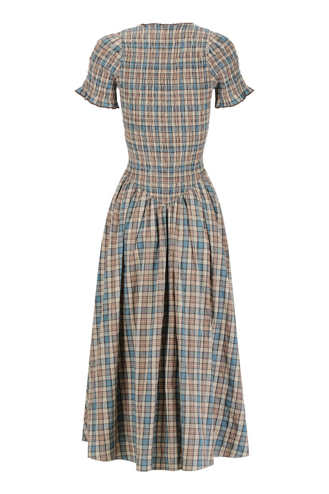 Blue Check Marta Dress