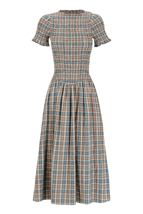 Blue Check Marta Dress