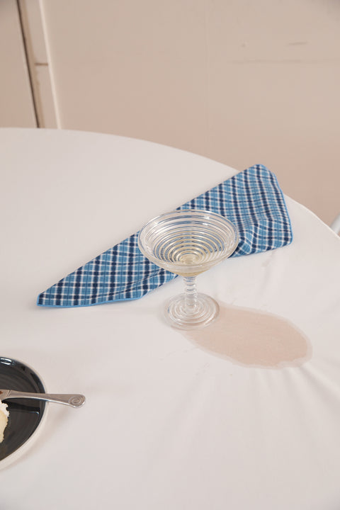 Blue Plaid Offcut Napkins