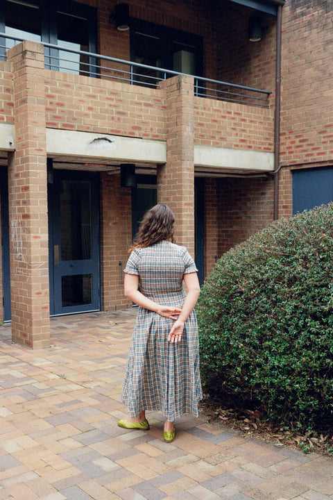 Blue Check Marta Dress