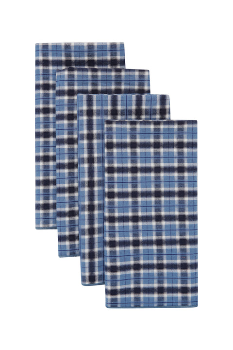 Blue Plaid Offcut Napkins