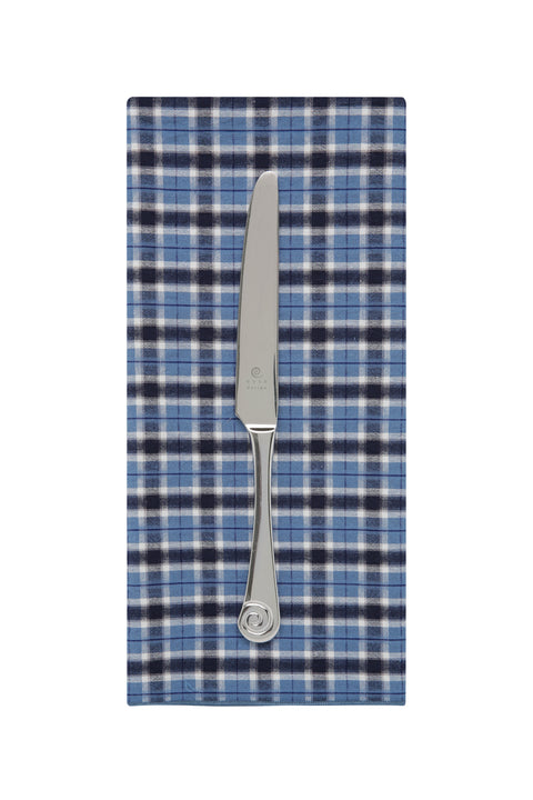 Blue Plaid Offcut Napkins