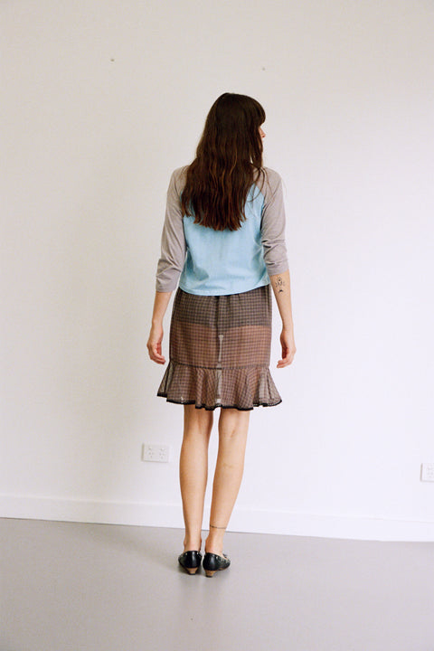 Blue Raglan Top