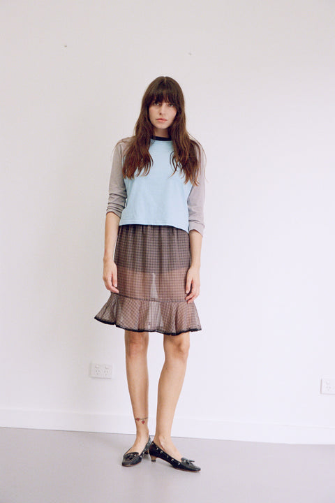 Blue Raglan Top