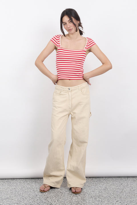 Red Stripe Bridgette Tee