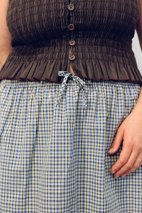 Marine Plaid Dylan Skirt