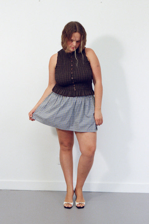 Marine Plaid Dylan Skirt