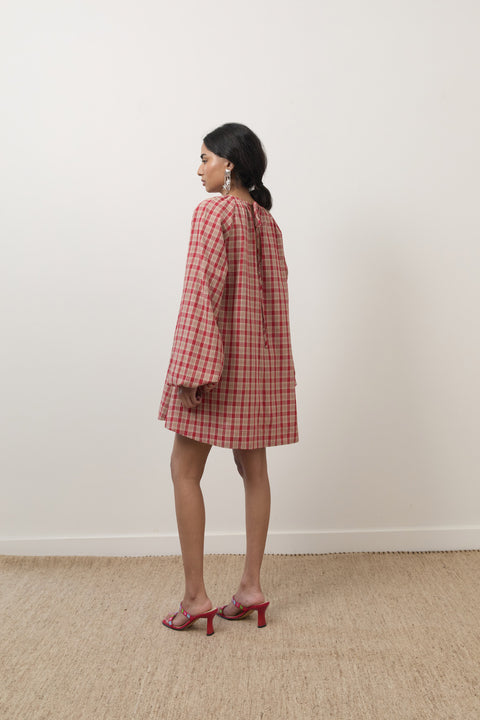 Cranberry Plaid Edie Dress