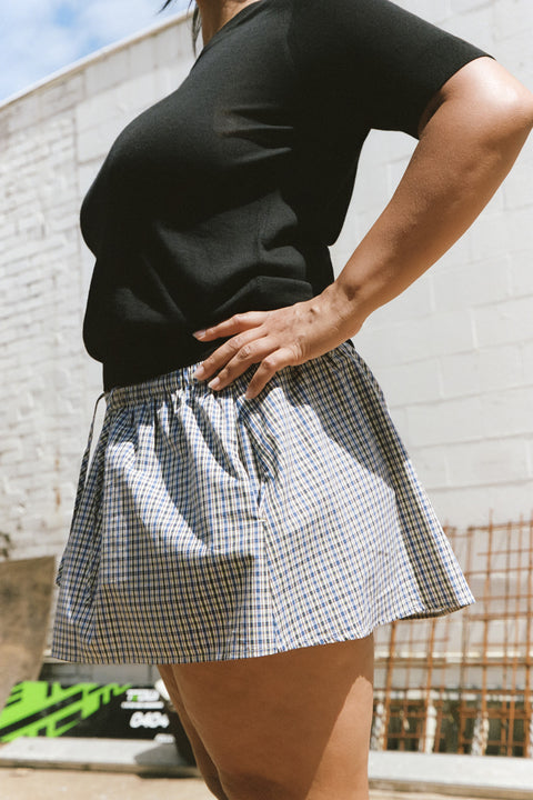 Marine Plaid Dylan Skirt
