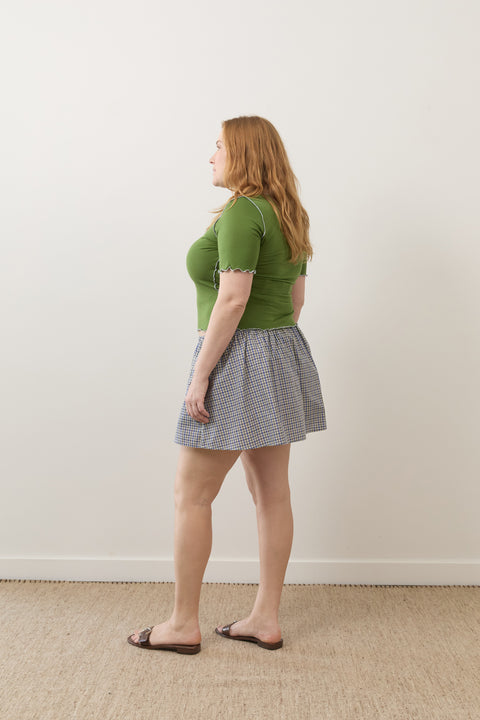 Marine Plaid Dylan Skirt