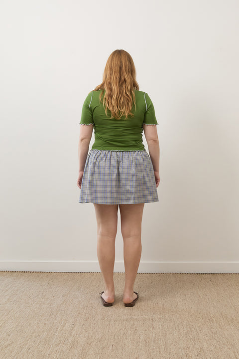 Marine Plaid Dylan Skirt