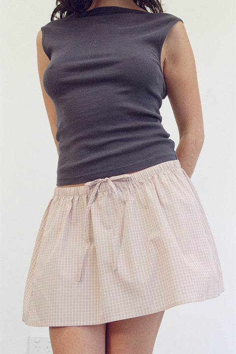 Pink Gingham Dylan Skirt
