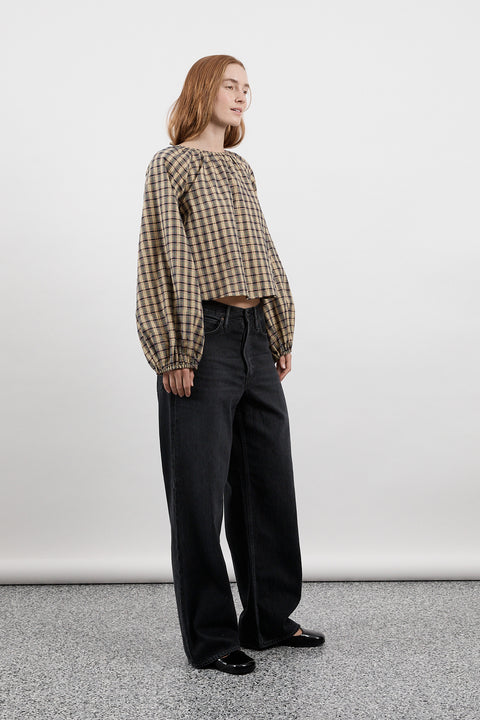 Lurex Plaid Edie Top