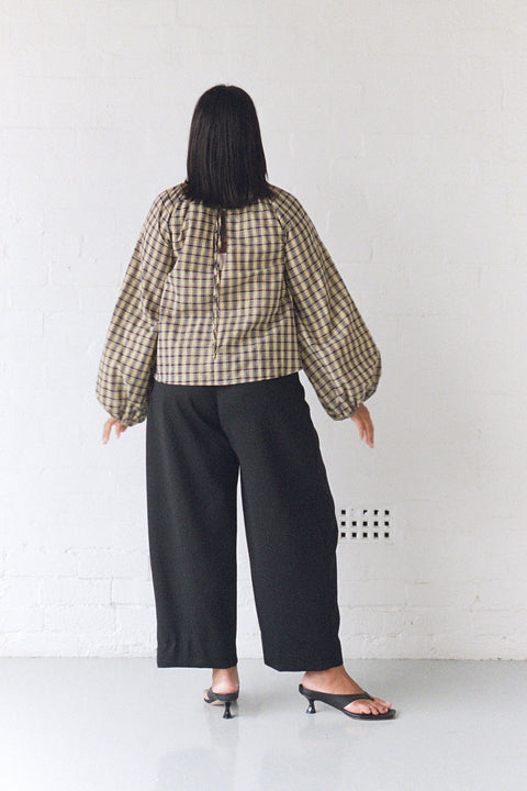 Lurex Plaid Edie Top