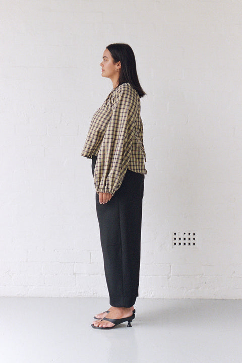 Lurex Plaid Edie Top