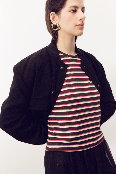 Fig Stripe Hemp Baby Tee