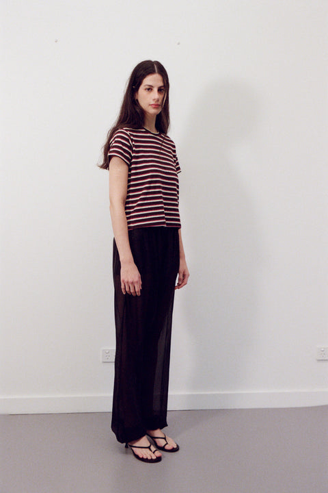 Fig Stripe Hemp Baby Tee