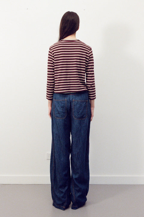 Fig Stripe Hemp Top